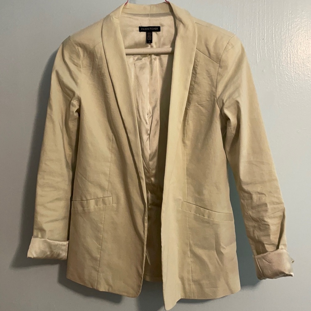 Eileen Fisher size 2 Tan Blazer